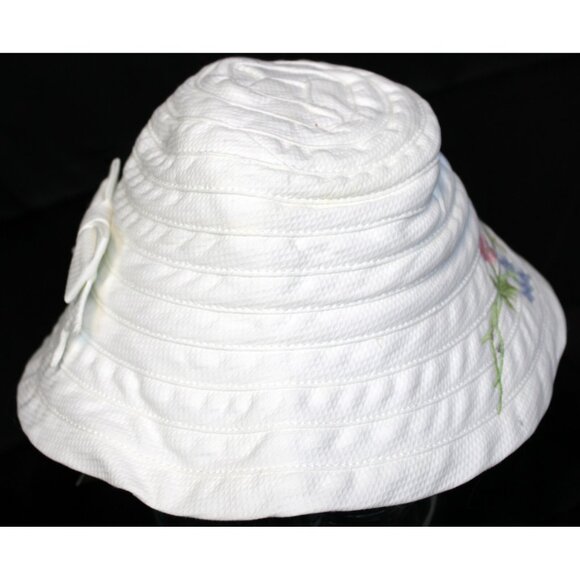 2004 Gymboree Easter Sweet as Sugar Hat S/M Basket Bucket Flowers Bow Embroider - Picture 4 of 6